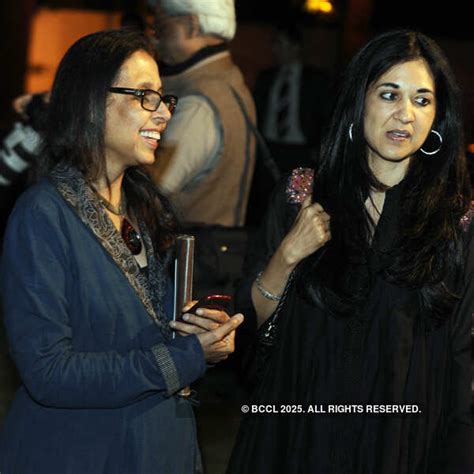 Anju Modi and Kavita Bhartia walk the ramp during the charity fashion ...