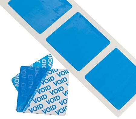 Blue Non-Residue Void Security - CAM Block Labels - 25mm x 25mm - 1000 ...