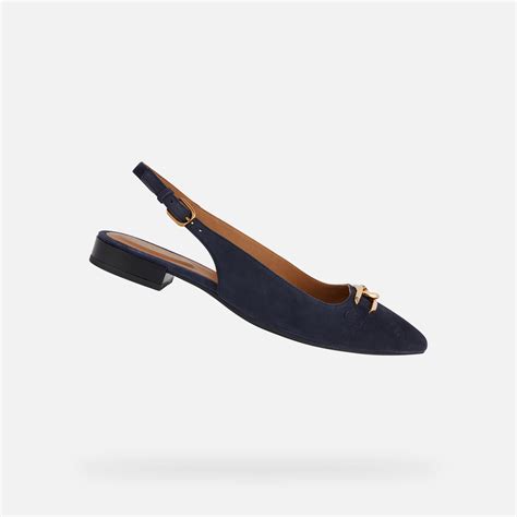 Geox® CHARYSSA: Women's navy Slingbacks With Low Heels | Geox®