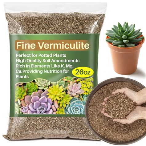 Amazon.com : Sukh 26OZ Vermiculite - Organic Vermiculite for Plants Fine Horticultural ...