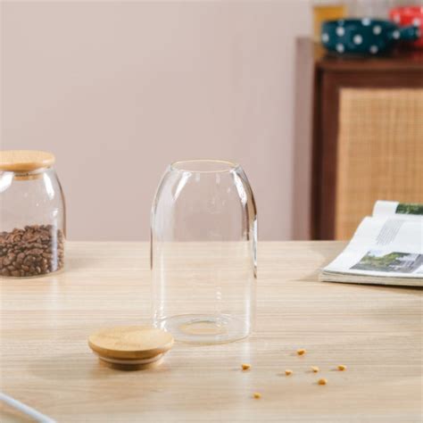 Transparent Glass Airtight Jar With Lid Medium 750 ML Online - Premium ...