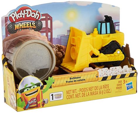 Buy Play-Doh Wheels Mini Bulldozer Toy with 1 Can of Non-Toxic Play-Doh ...