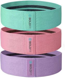 BOLDFIT Fabric Resistance Band - Loop Hip Band for Women & Men for Hip ...