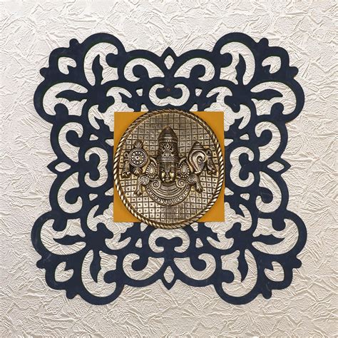Buy Brass Lord Venkateswara Wall Frame – Divine Wooden Art