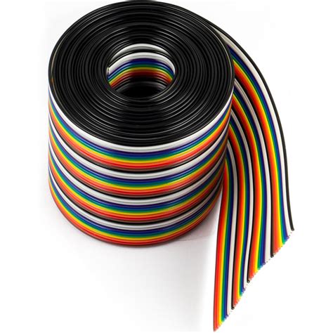 Risingsaplings 40 Pin IDC Wire Flat Ribbon Cable Rainbow 1.27mm India ...