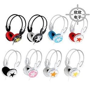 Fashion big star pentagram EP02 computer headset wearing ear phone ...