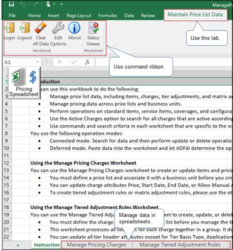 Use Spreadsheets to Manage Pricing