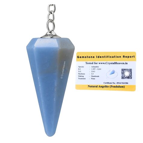Angelite Pendulum - Premium Crystal Dowsing Pendulums