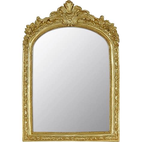 Blisstyle 36-in W x 48-in H Rectangle Gold Framed Wall Mirror in the ...