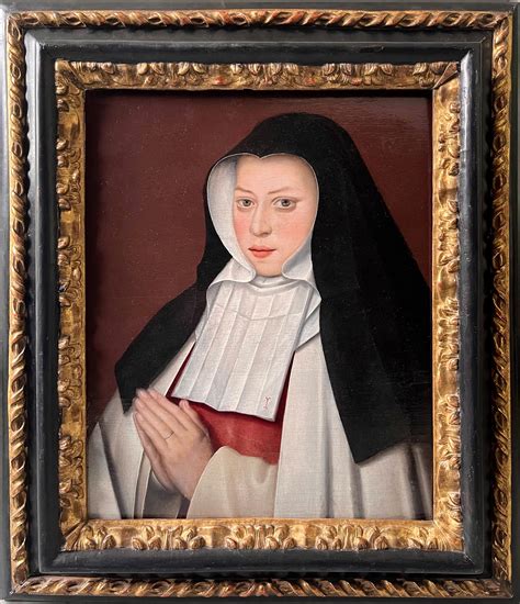 Unknown - 16th century Flemish old master painting of a Nun For Sale at ...