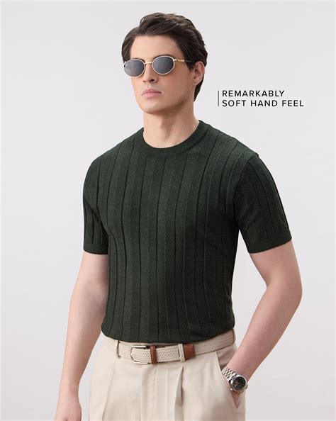 Grab Men’s T‑shirt Dark Green | Everyday Casual Shirt – Vahro