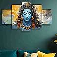 SAF Shiva Paintings For Wall Decoration - Set Of Five, 3D Modern Art ...