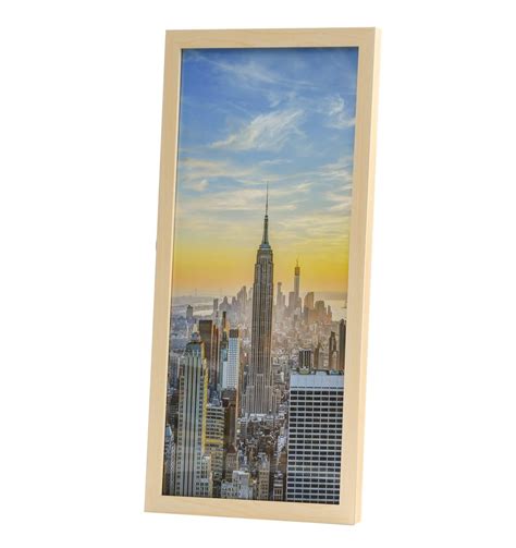 Frame Amo Natural Color 12x24 Picture or Poster Frame, 1 inch Wide ...