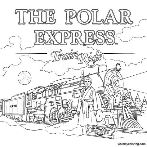 17 The Polar Express Coloring Pages - Whimsy Coloring
