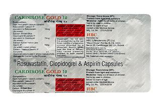 Cardirose Gold 107575 Mg Capsule 10 - Uses, Side Effects, Dosage, Price ...