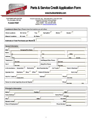 18 Printable Credit Card Application Template Forms - Fillable Samples ...