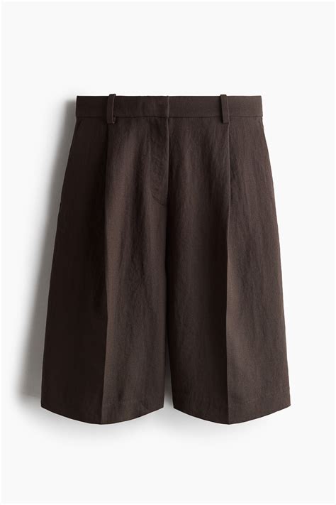 Bermuda shorts - Dark brown - Ladies | H&M