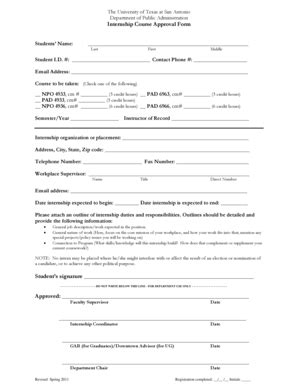 Fillable Online copp utsa Department of Public Administration - copp ...