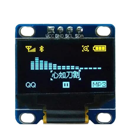 0.96 Inch I2C OLED Display 2.44cm Blue OLED Display Module – REES52