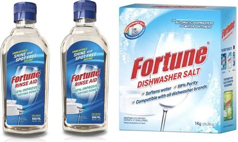 FORTUNE 1kg salt and 500 ml rinse aid Pack of 2 DISHWASHER KIT ...