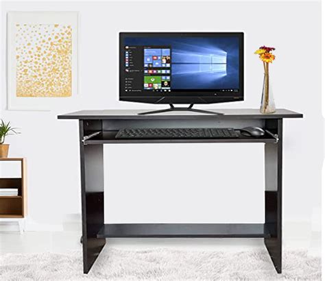 AAROORA Engineered Wood Computer Table with Keyboard Drawer Desk with 2 ...