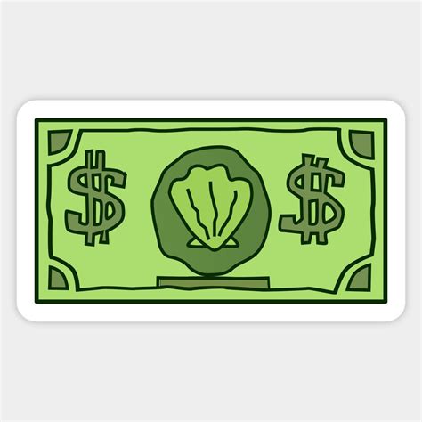 Mr. Krabs' 1 Millionth Dollar Sticker | Money stickers, Sticker design ...