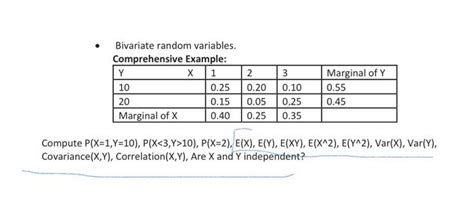 Image result for Bivariate Discrete Random Variables