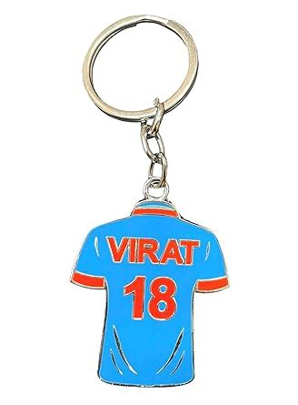 Virat Kohli Indian Cricket jersey Metal Keychain | VK 18 Keychain ...