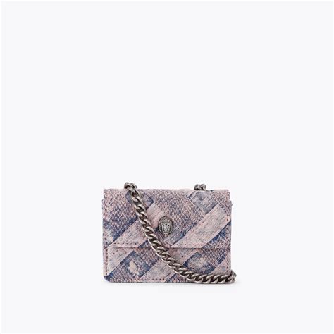 MINI KENSINGTON SOFT BAG Denim Woven Cross Body Purse by KURT GEIGER LONDON