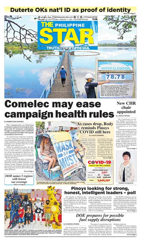 Get digital access to The Philippine Star - February 17, 2022 issue ...