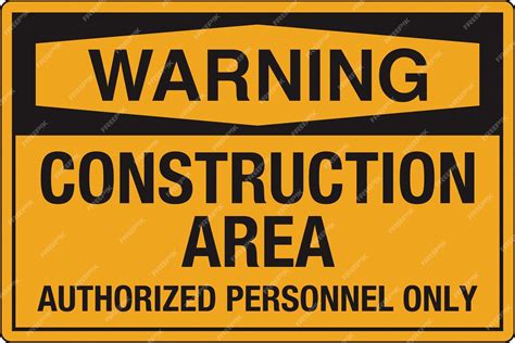 Premium Vector | OSHA Standard Safety Danger Caution Warning Sign ...
