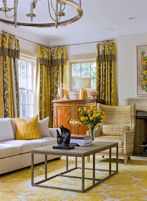 Yellow Living Room | Cabinets Matttroy