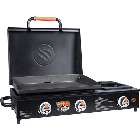 Blackstone Portable 22” Table Top Griddle w/ Side Burner and Lid ...