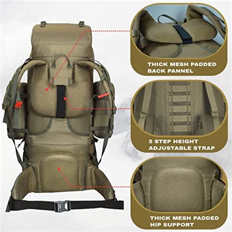 Buy TRAWOC 90L Internal Frame Travel Backpack with Detachable Daypack ...