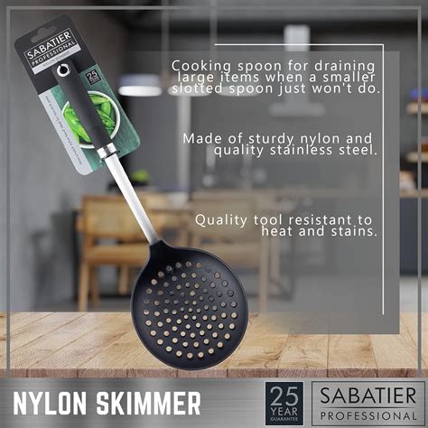 Buy Sabatier Professional Nylon Skimmer Spoon - Anti-Scratch for Non ...