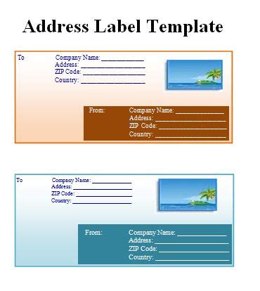 Image result for Address Label Example