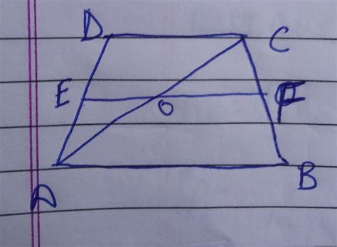 in a trapezium,AB||DC and points E is the mid point of the side AD.A ...