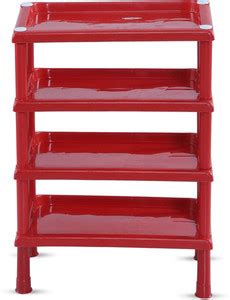 RFL 4 Step Plastic Shoes Rack|4 Shelves|Shoes Storage Rack for Home ...