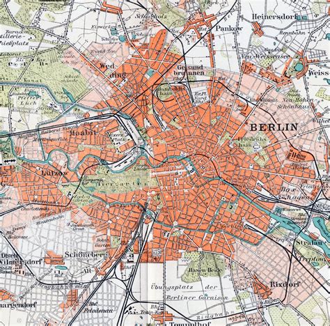 Large detailed old map of Berlin city – 1895 | Vidiani.com | Maps of ...