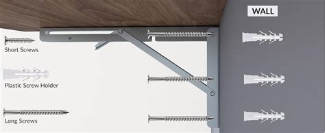 Plantex Heavy Duty 12 Inch Foldable Shelf Bracket/Stainless Steel ...