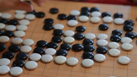 Go board,traditional Chinese strategy board game. 9542089 Stock Video ...