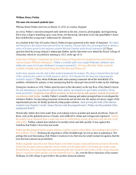 William Henry Perkin. ielts - William Henry Perkin The man who invented synthetic dyes William ... - who created ielts