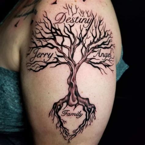 30 Family Tree Tattoo Designs And Meanings - Saved Tattoo