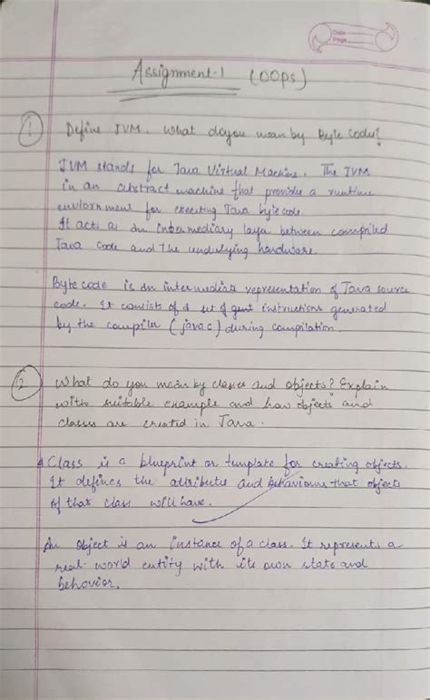 Assignment-1 OOPS - Assigmmend- oopsy JVM shat dayau TIM stancl la Jaua ...