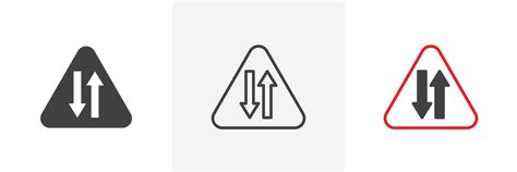 Image result for 2-Way Sign Without Text