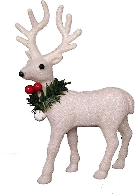 Buy AUTOWRAP Christmas Reindeer Figurine Decoration Xmas Statue Holiday ...