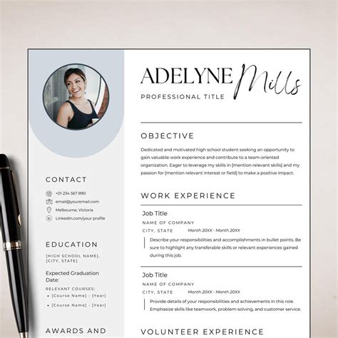 Buy Canva Resume Template With Photo, Creative Resume Canva Template ...