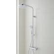 Hollybrook Thermostatic Exposed Pipe Shower with Hand Shower ...