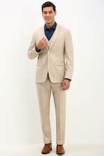 Buy Men Beige Slim Fit Solid Formal Three Piece Suit Online - 39688218 ...