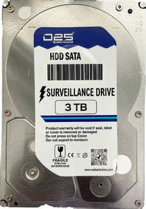 D25 Video 3TB Hard Disk for 4 Channel / 8 Channel / 16 Channel / 32 ...